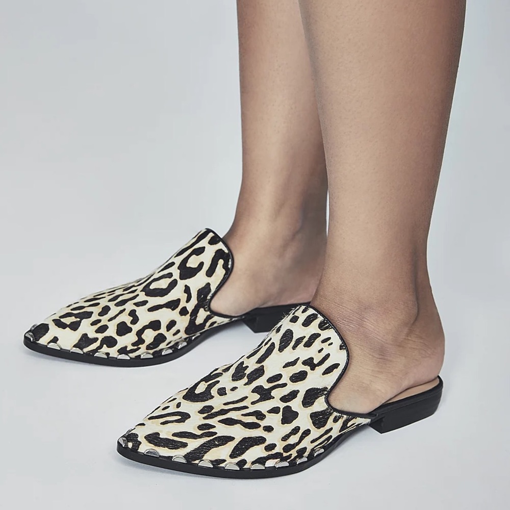 BLEECKER & BOND Simone Leopard Mule